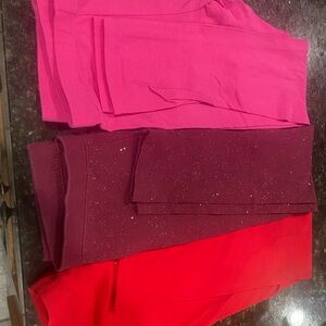 Wonder Nation Pink and Red Kids Leggings